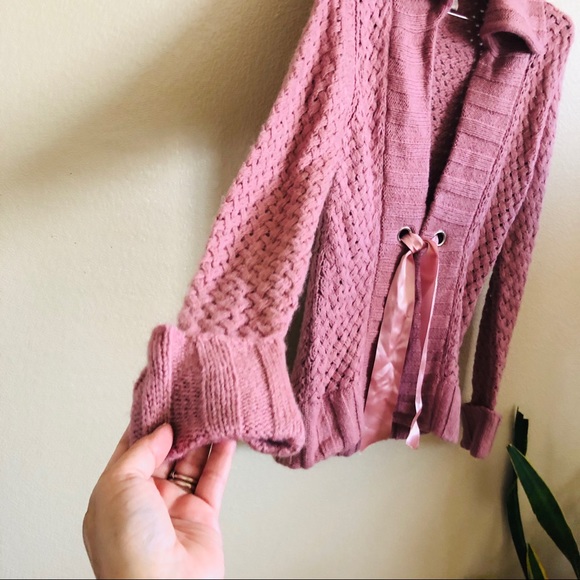 Soft Surroundings || Front Tie Knit Sweater - Picture 4 of 8